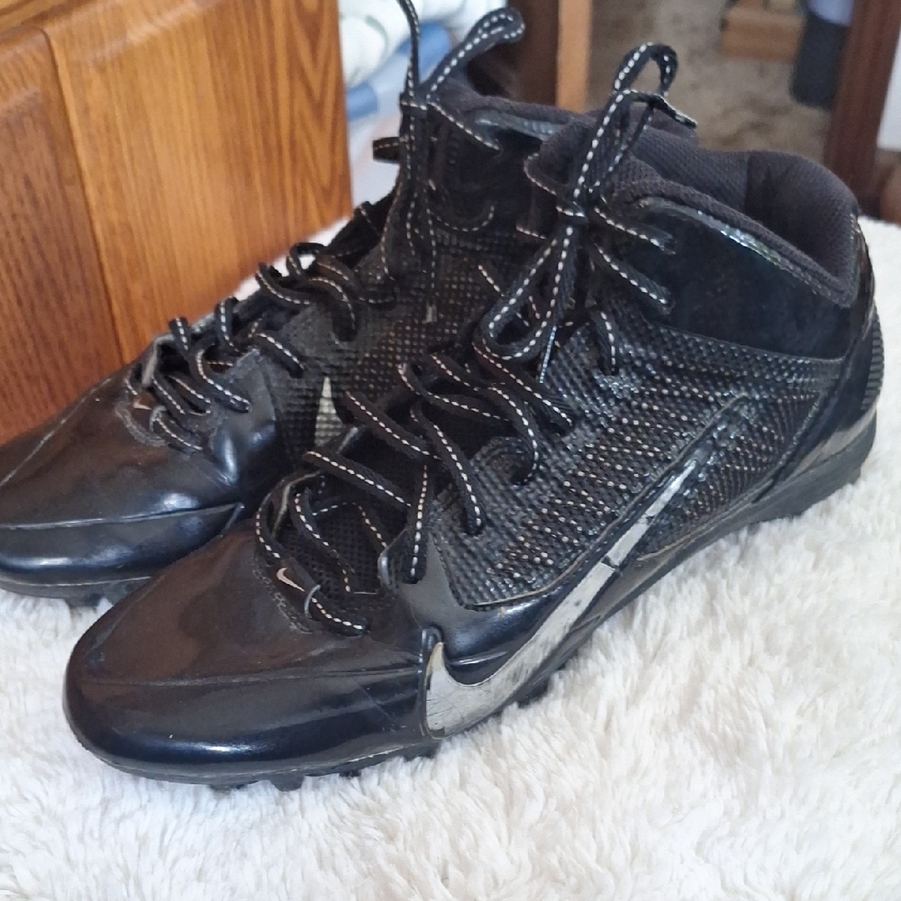 Nike Alpha Pro Black Baseball Cleats